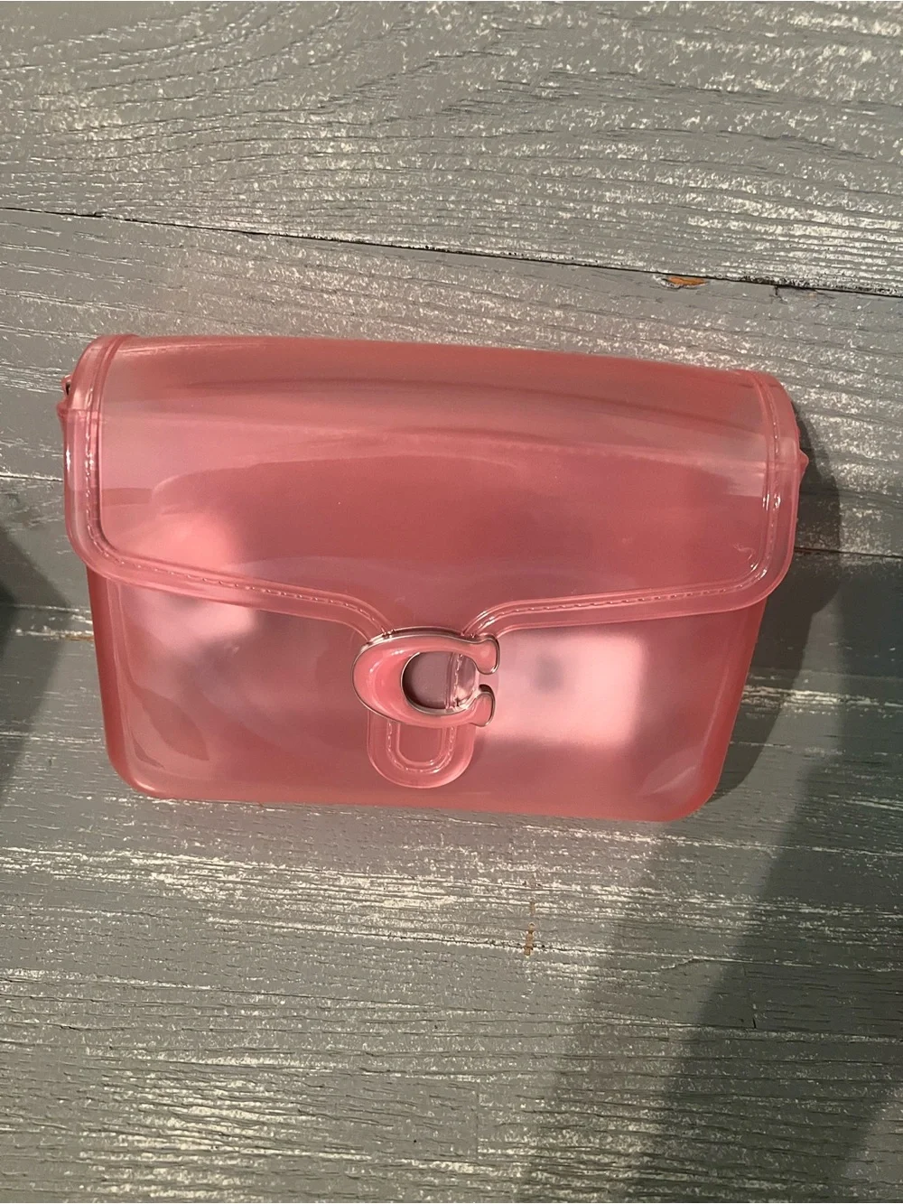 Coach Pink Transparent Jelly Crossbody